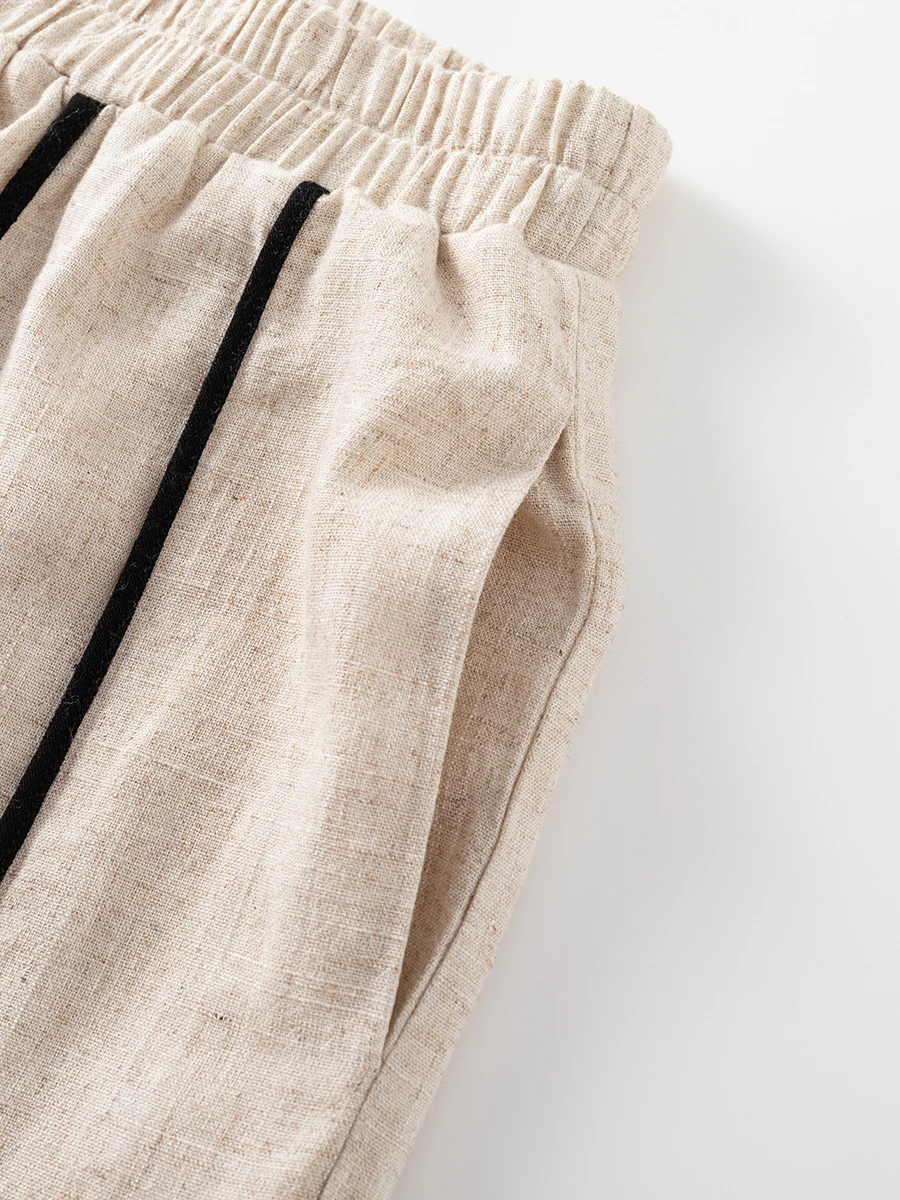 Chaleco clásico a rayas, conjunto de 2 piezas para mujer, cuello en V, chaleco sin mangas con una hilera de botones, novedad de verano, conjunto de pantalón de pierna ancha informal a la moda