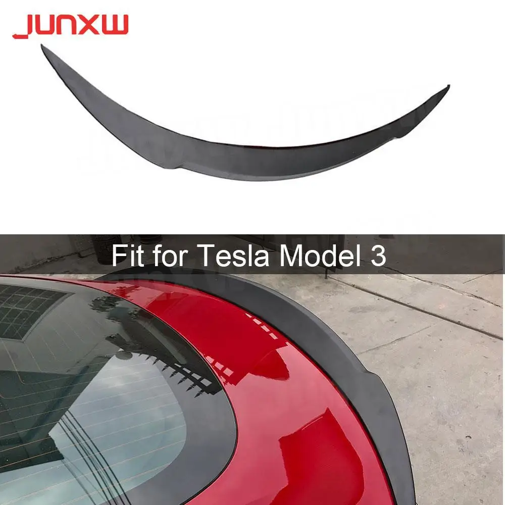 

Rear Trunk Spoiler For Tesla Model 3 2017-2019 Rear Lip Car Wing Spoiler Styling Prodection Car R Style