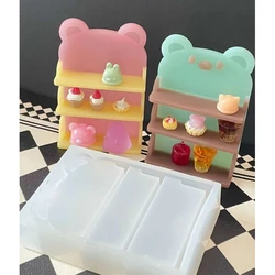 Book Shelf Epoxy Resin Mold Jewelry Mold Jewelry Accessories DIY Handcraft Mould Silicone Storage Shelf