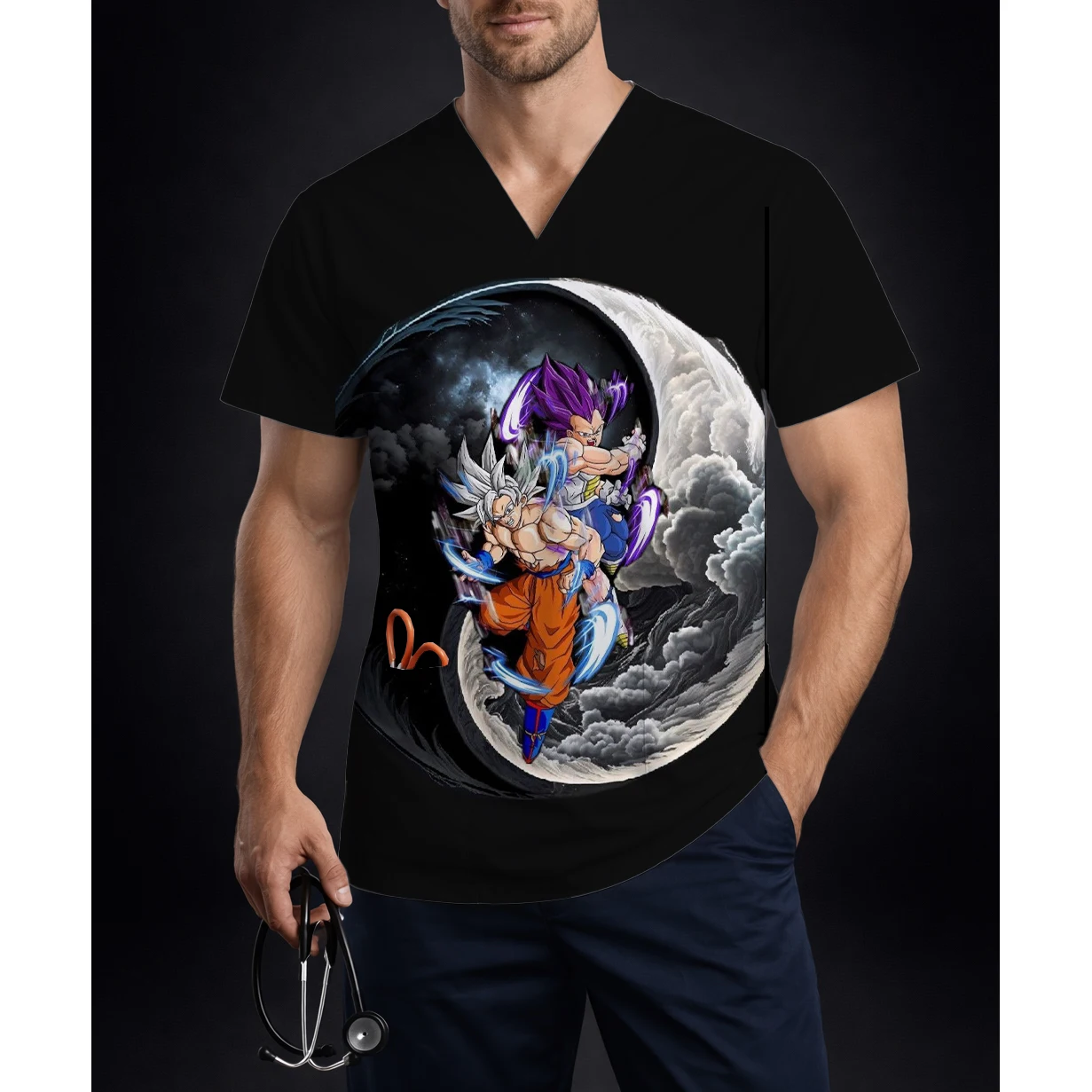 Kaos Seragam Perawat Pria Musi - Anime Cosplay Shop ulasan dan harga