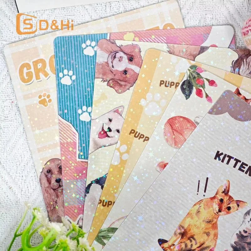 Cartoon Bow Decorative Insert Paper Cards For Transparent Reader Case Tablet Decor