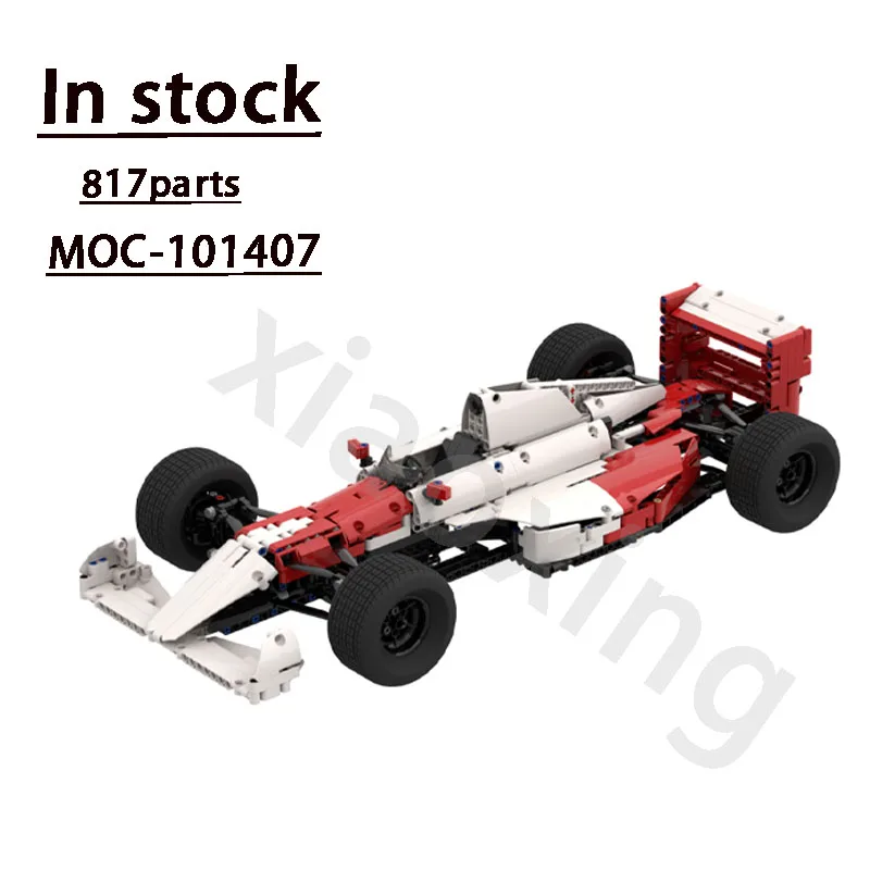 Big Speed Race New MOC-101407 Formula Madness Car • 818 Parts Building Block Model Adult Puzzle Kids Birthday Toy Present