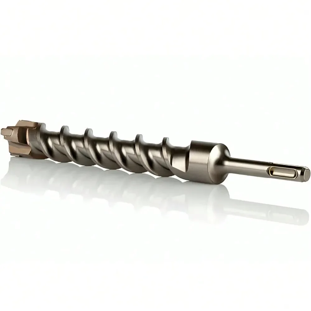 

Pack 15 64 In X 8 In SDS Plus 4 Cutter Carbide High Impact Rotary Hammer Drill Bit For Concrete, Brick, Block Masonry