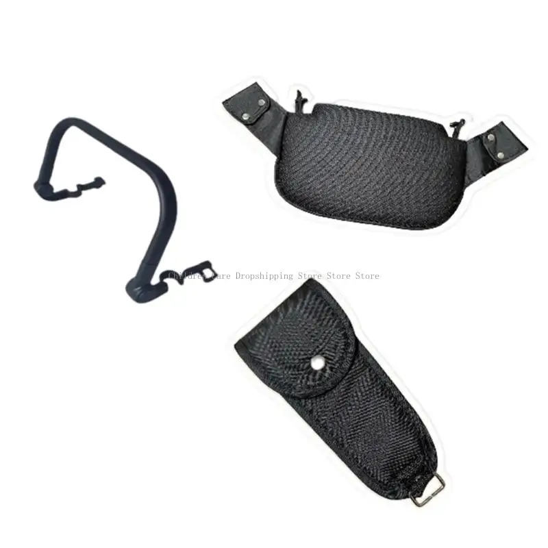 3 szt./zestaw Zestaw ochraniaczy krocza z podłokietnikiem i podnóżkiem Oddychający PU Łatwa instalacja dla bezpieczeństwa