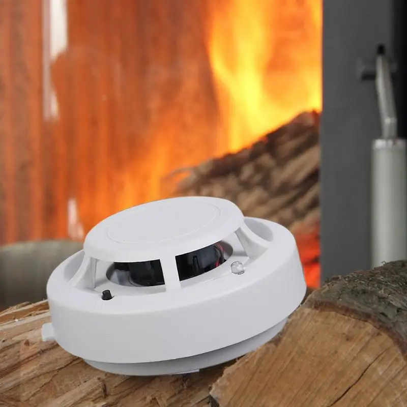 Fire Detector Small Home Fire Detectors Wireless Interconnected Kitchen Alarm Battery Operated Photoelectric Fire Detector with