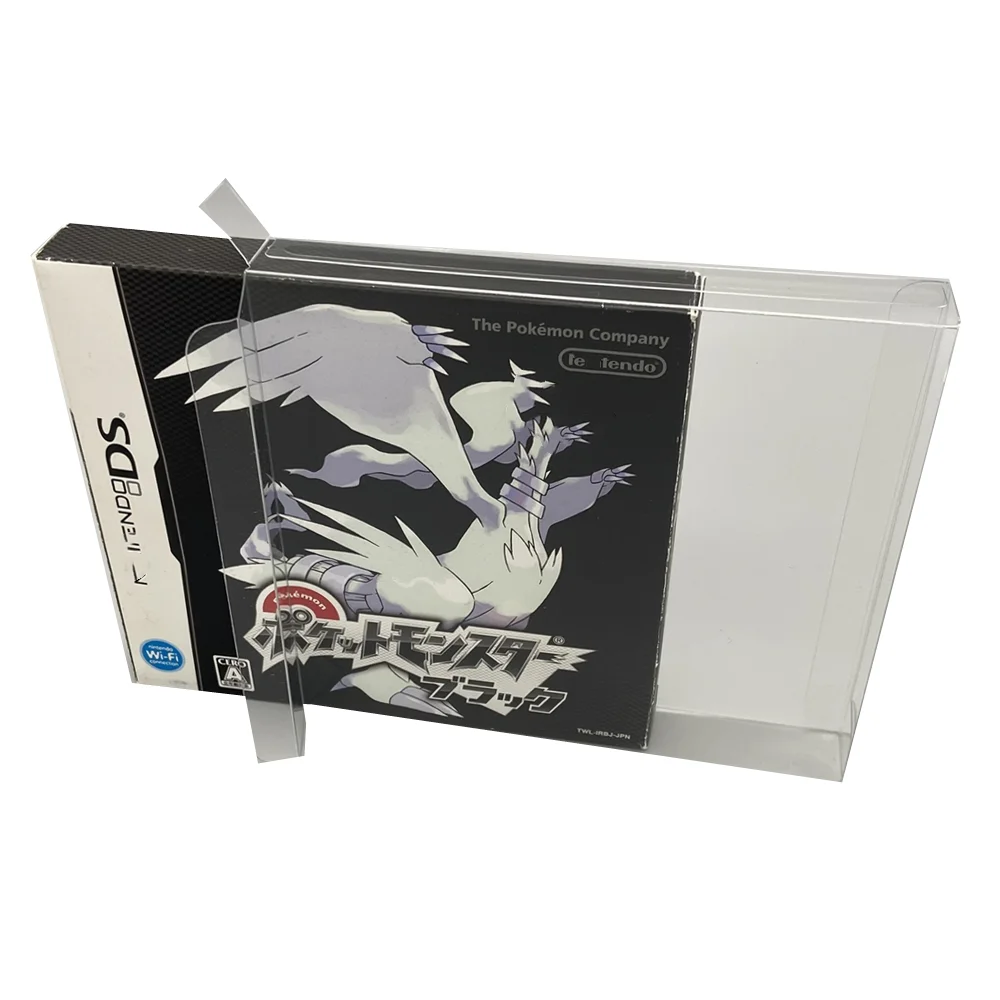 Collection Display Box For NDS/Nintendo DS/Pokémon Black Version/White Game Storage Transparent Boxes Clear Collect Case