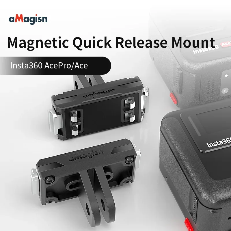 aMagisn Magnetic Quick Release Mount for Insta360 Ace Pro 2 /Ace Pro /Ace,Non-metallic Materials,Insta 360 Ace Pro 2 Accessories