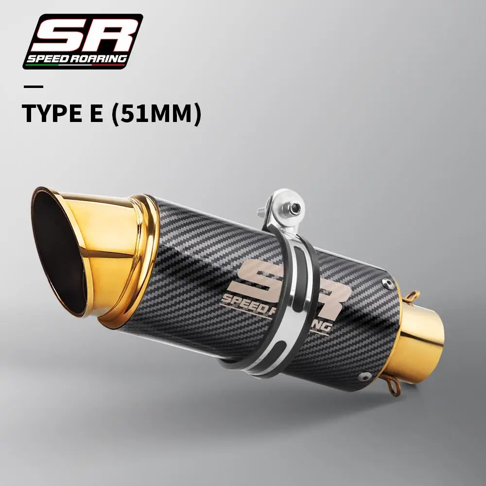 Universal Motorcycle Exhaust Muffler Silencer Steel with DB Killer-project Z800 Z1000 CBR500 R3 R1 MT07 MT09