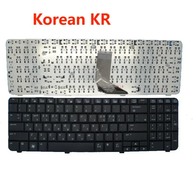 لوحة مفاتيح للكمبيوتر المحمول HP CQ61 G61 517865-051 فرنسا FR/العبرية HB/الكورية KR/التركية TR/كندا CA أسود