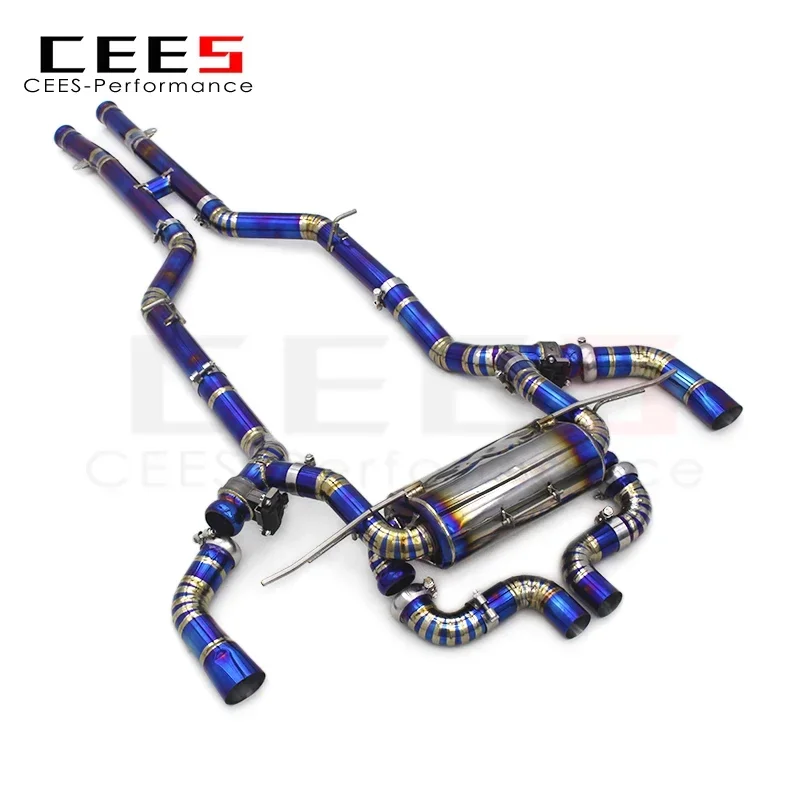 CEES for Mercedes-Benz AMG GTR/GT R C190 4.0T 2019-2023 Titanium Valvetronic Exhaust Pipe Muffler Catback Exhaust System