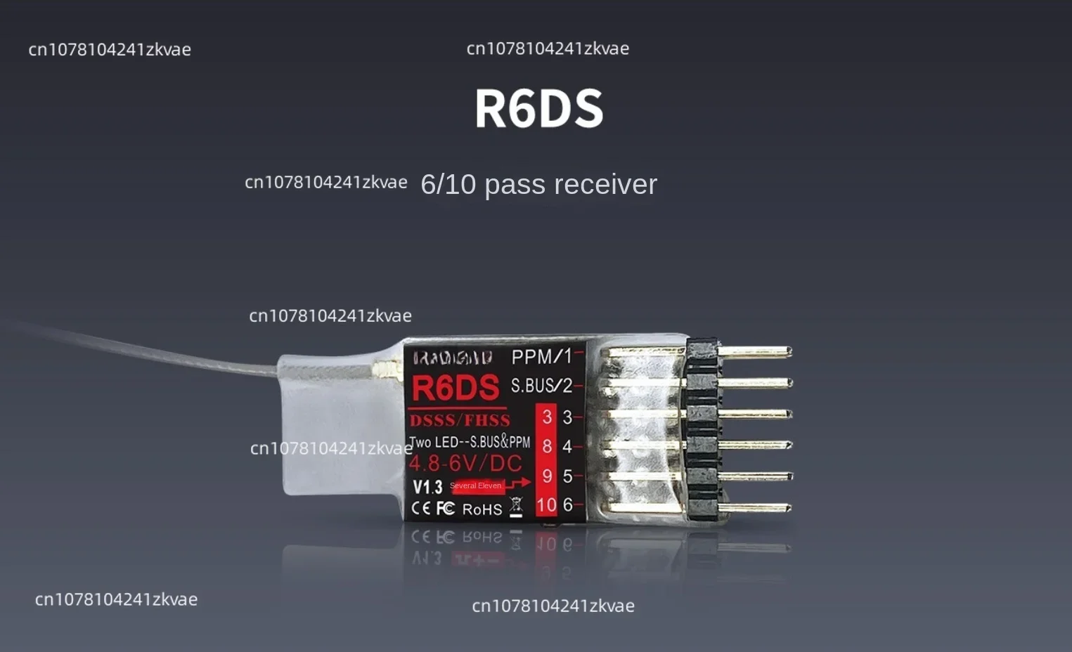 R6DS R9DS R12DS 2.4G Model Aircraft Remote Control AT9SPRO AT10II Receiver