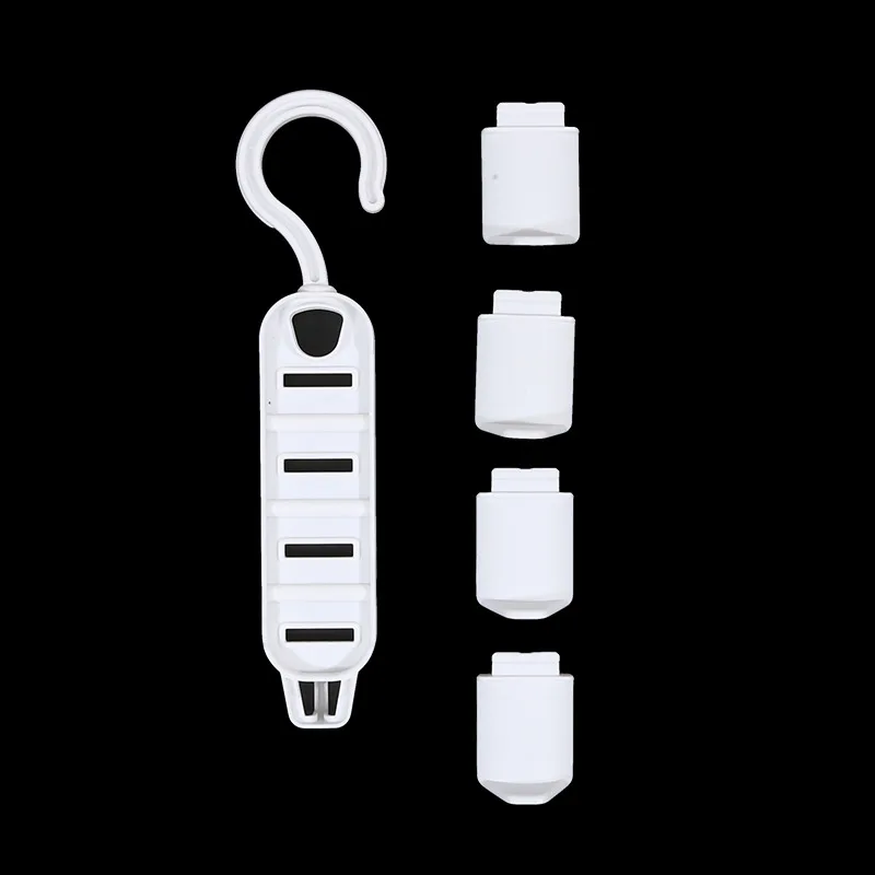 กระเป๋าเก็บเครื่องมือตู้เสื้อผ้ามัลติฟังก์ชั่ราวแขวนเสื้อผ้า Traceless แขวนกระเป๋าหมวกแขวน Hook-1-5 ชิ้น