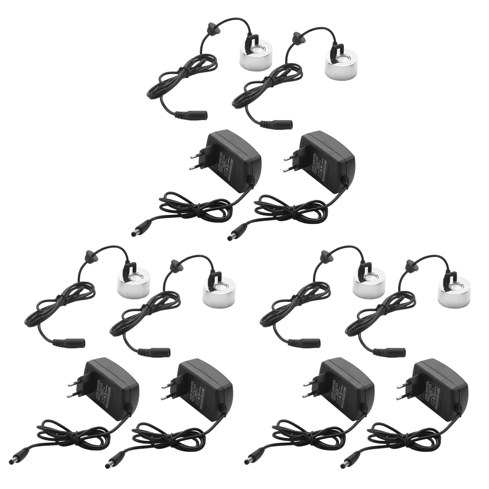 T83C-6Pcs مع المكونات 45 مللي متر المرطب جهاز تكوين ضباب بالموجات فوق الصوتية الصناعية حاضنة 24 فولت البخاخات البخاخة رئيس مبيد الاتحاد الأوروبي التوصيل #2