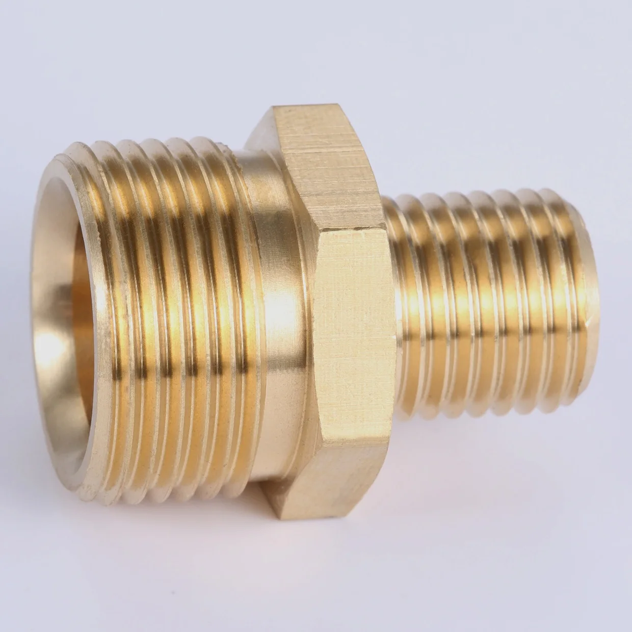 Brass Pressure Washer Adapter Quick Connectors M22x1.5 Male + M14 Male for Snow Foam Lance and High Pressure Washer Pipe Fitting