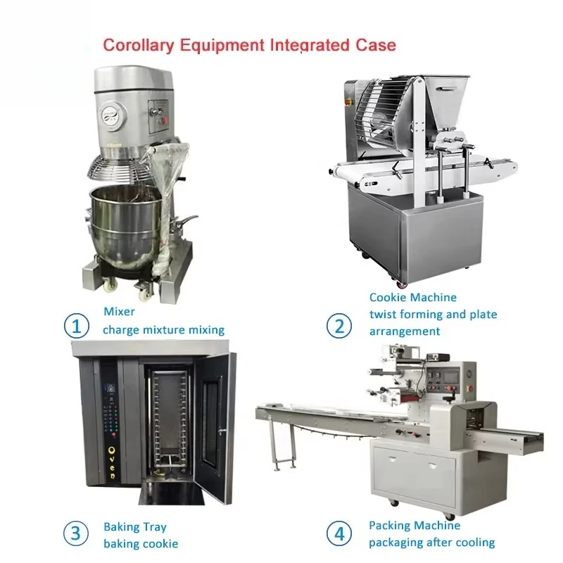 Manufacturer Automatic Depositor Cookies Biscuits Making Machine for Wire Cutting Cookies Customized