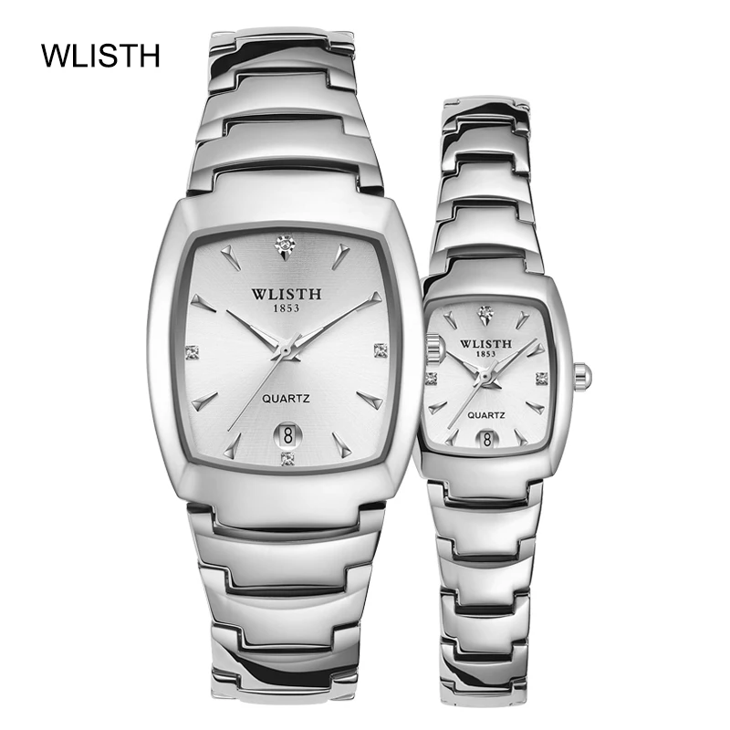 Luxury Couple Watch Waterproof Men's Watch Quartz Wristwatch Stainless Steel Lady Man's Wristwatch Business Watch Couple Watch