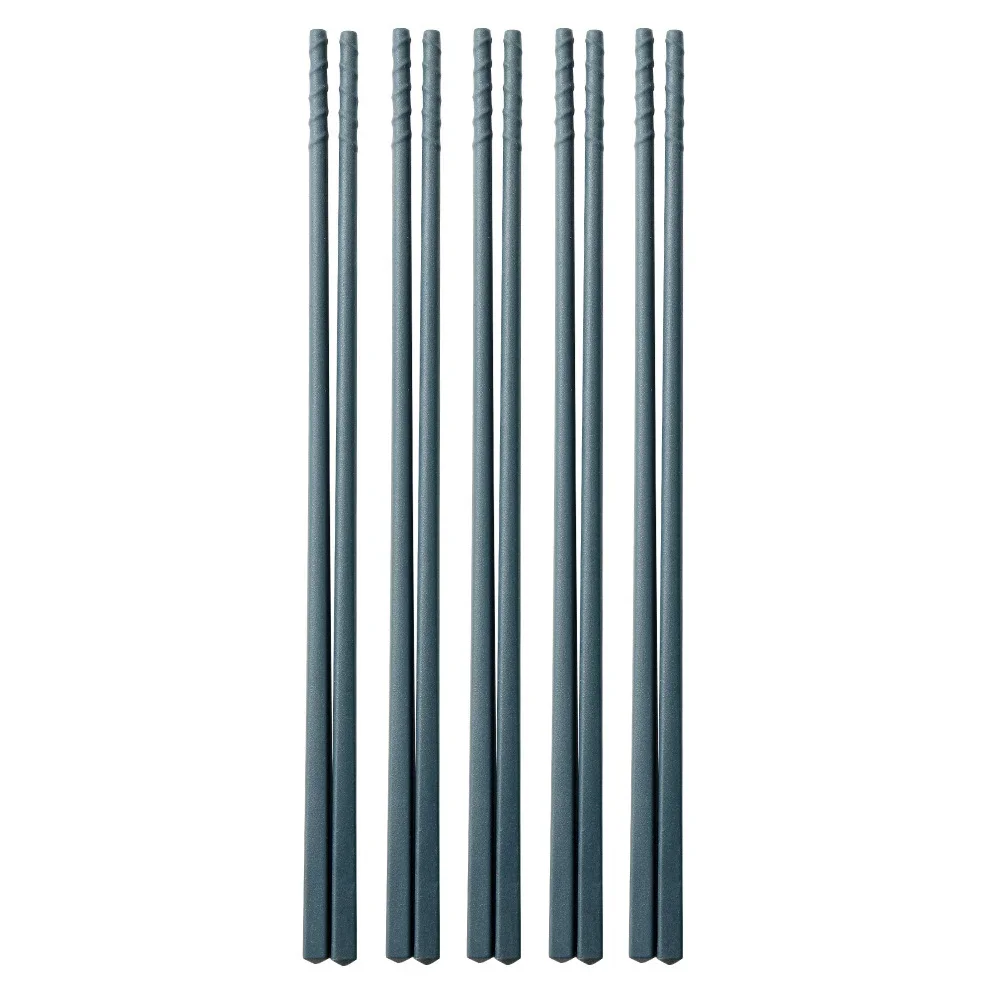 5 Paar Silikon Essstäbchen Set japanische rutsch feste Essstäbchen Nudel Sushi Food Chop Stick Küchen geschirr Set Geschenk Geschirr