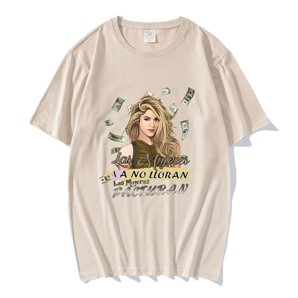 Shakira Singer Printing T-shirts Casual Summer Cotton Comfortable Tee-shirt Harajuku Graphic Print Tshirts Streetwear Women/Men