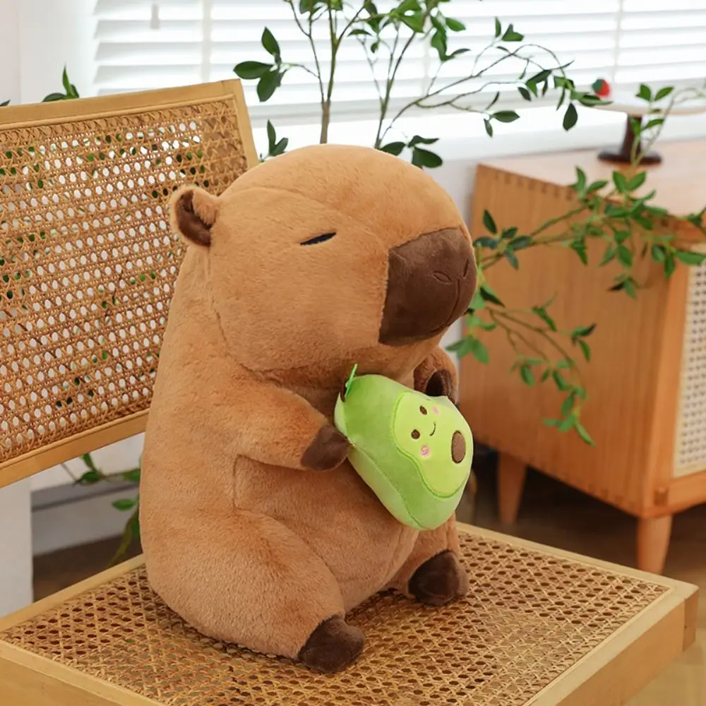 PP Cotone Avocado Capibara Peluche Simulazione Collezione Capibara Peluche Bambola 30 cm Cartoon Capibara Anime Fluffty Toy