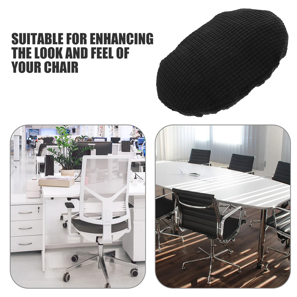 2 قطعة قماش سميك قابل للتمدد مكتب المنزل كرسي الكمبيوتر غطاء مسند الرأس سهل التركيب كرسي وسادة مقعد كم الأوساخ #2