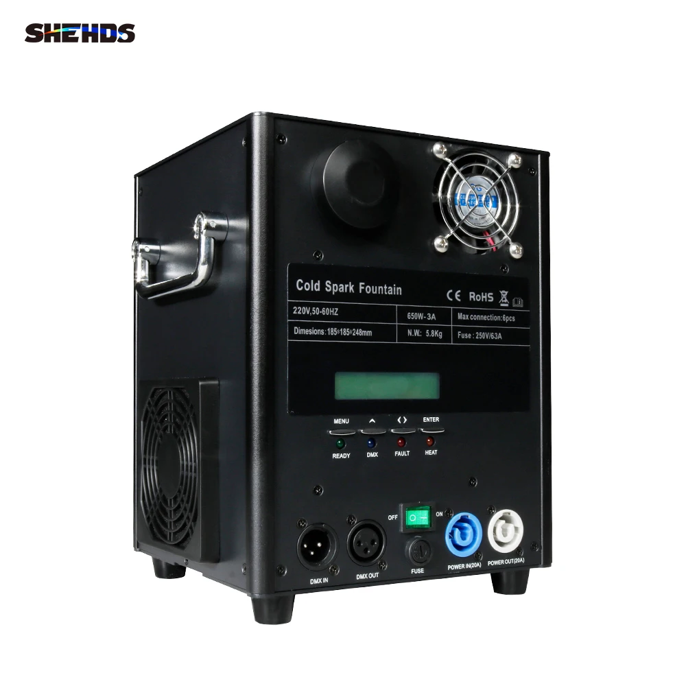 SHEHDS 650W Spark Machine Firework Flame Effect Wireless Remote Control for Wedding Party Performance Celebration