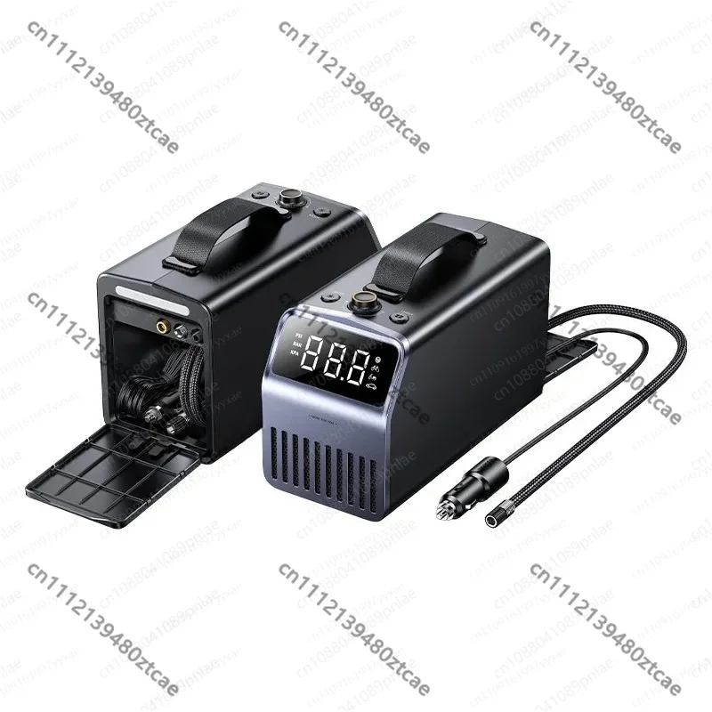 Wired Electric Auto Tire Inflation Pump Analog Pressure Pointer Gauge Portable Car Tyre Inflator Air Compressor For Vehicle Use