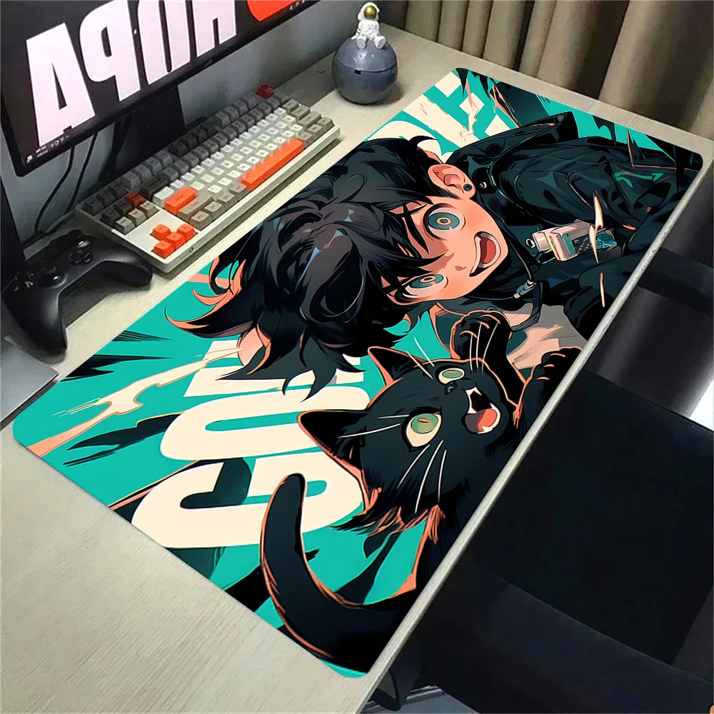 Kawaii Anime Mouse Pad para Meninos e Meninas, Big Desk Mat, PC Gamer, Acessórios para Jogos, Computador, Office Mousepad, Teclado, Xl, 900x400