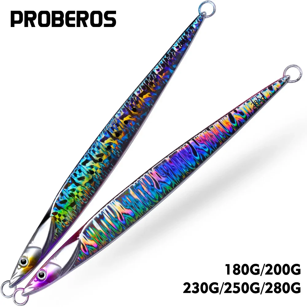 

1PC PRO BEROS Metal Fishing Lure 180-200-230-250-280g Artificial Jig Baits Hard Wobblers Fast Trolling Jigging Sea pesca Isca