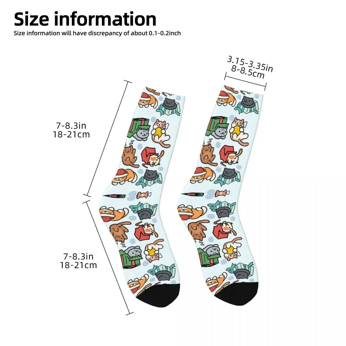 Neko Portals-calcetines largos para hombre y mujer, medias supersuaves de estilo Harajuku, accesorios para todas las estaciones, regalo de cumpleaños