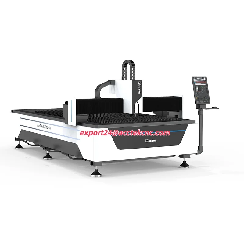 AccTek Fiber Laser Cutting Machine 2026 3000*1500mm 1500W 2000W 3000W 6000W New Sheet Metal Laser Cutting Machine