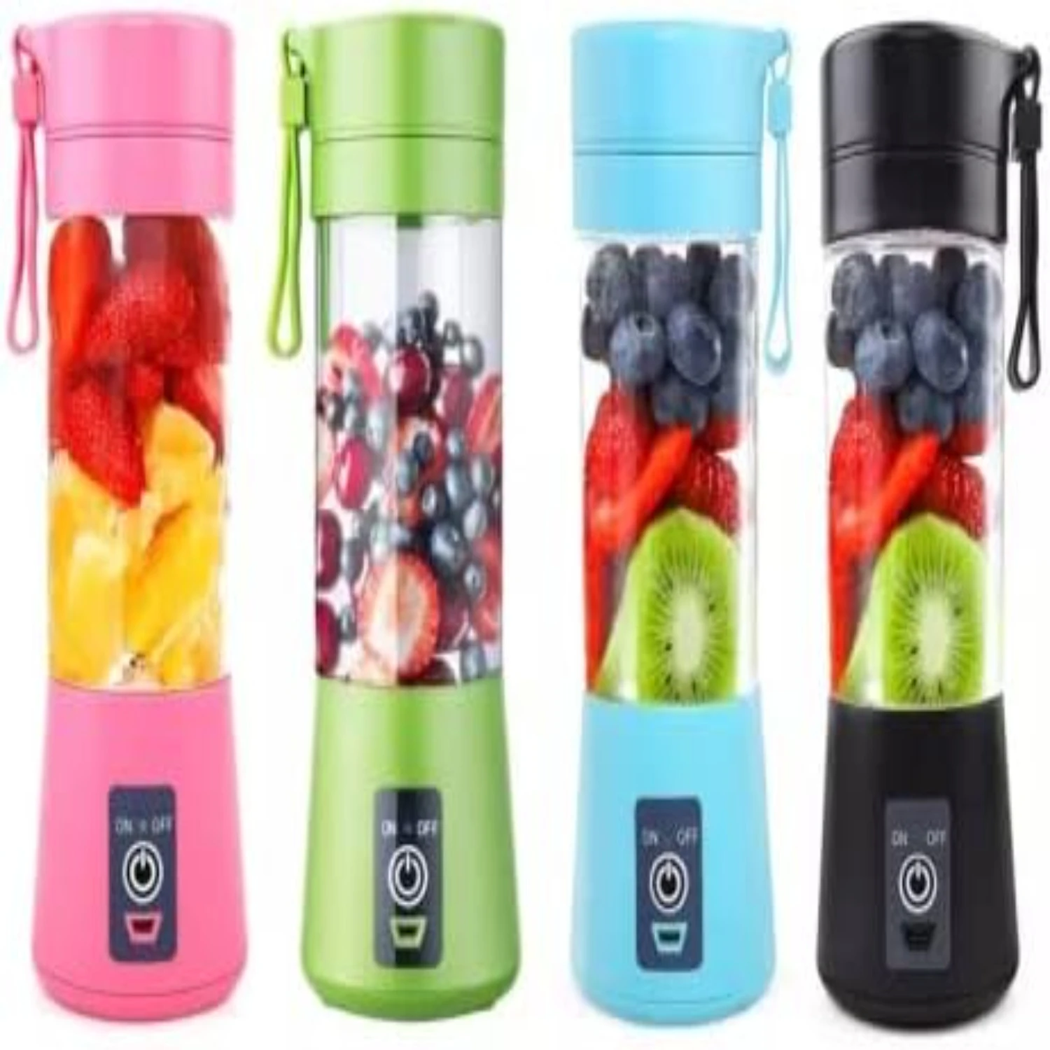 Персональный размер, 380 мл, перезаряжаемые USB-бутылки для блендера для коктейлей и смузи — портативный персональный блендер