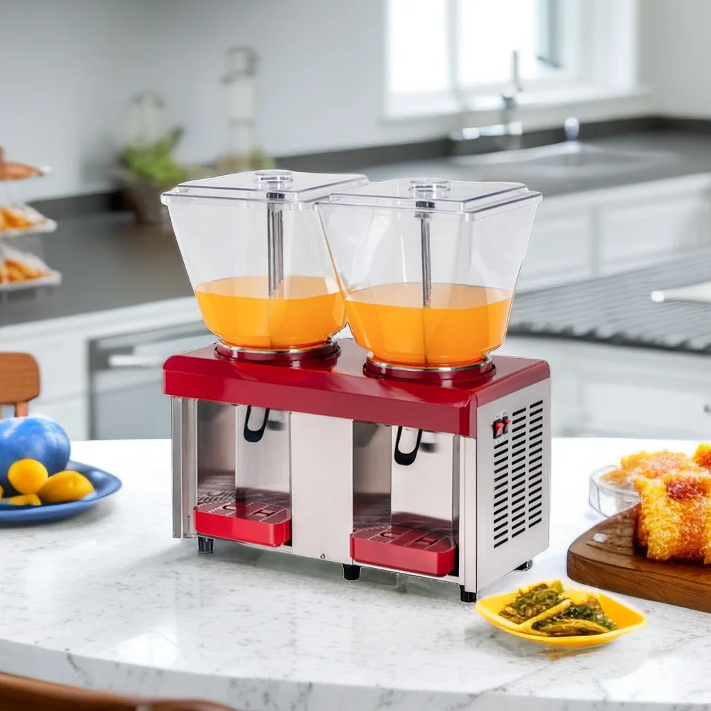 

Диспенсер для холодных напитков с двойными резервуарами, 25 л, электрические мини-машины для смешанных напитков для сока