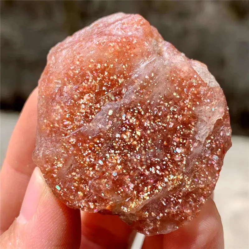 100g Natural Crystal Stones Rare Raw Rough Gold Sunstone Mineral Quartz Pendant Gemstone Specimen Reiki Healing DIY Jewelry