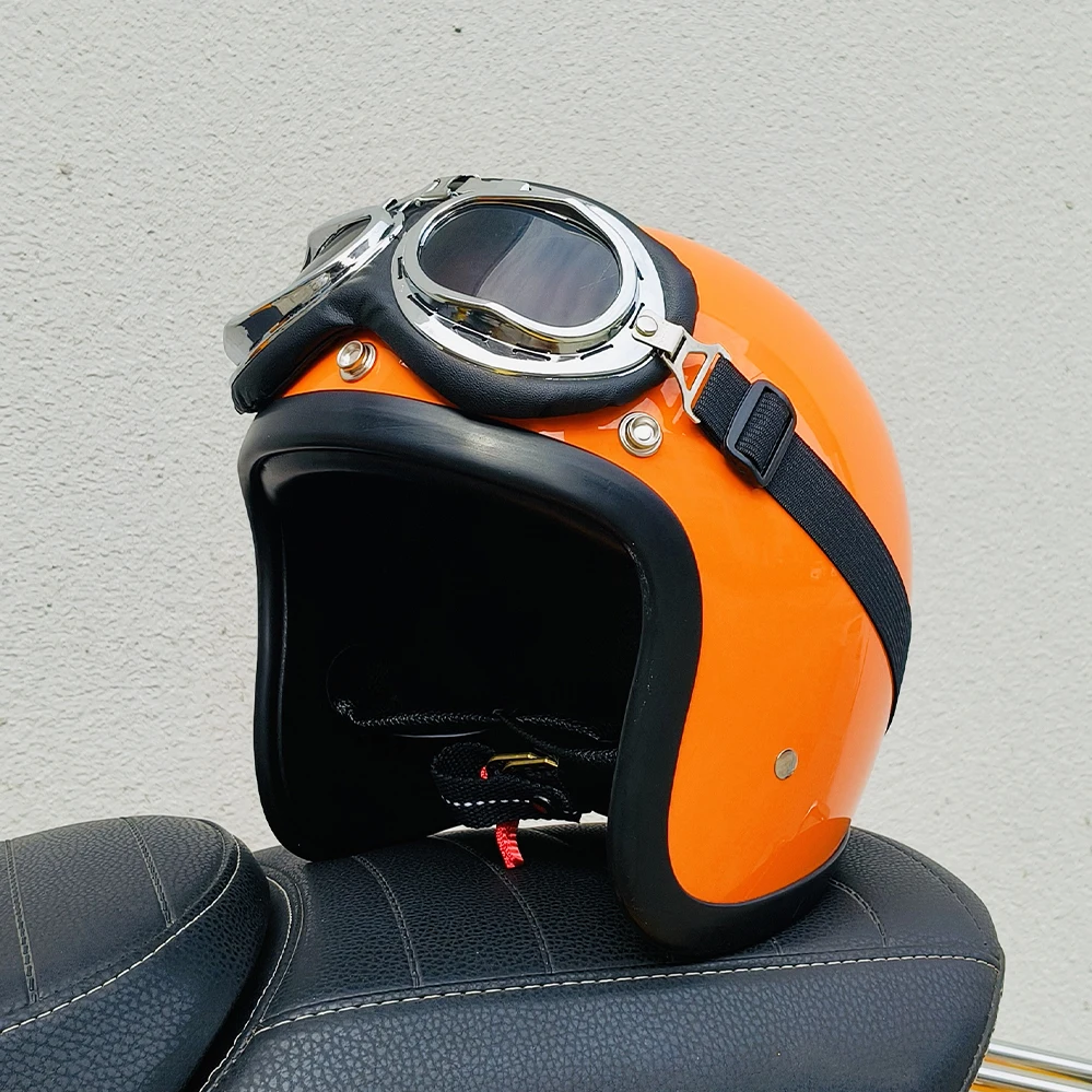 Винтажный мотоциклетный ретро 500TX 3/4 шлем с открытым лицом Cafe Racer Vintage TT & COCASCOS мотоциклетный шлем Casco Capacetes
