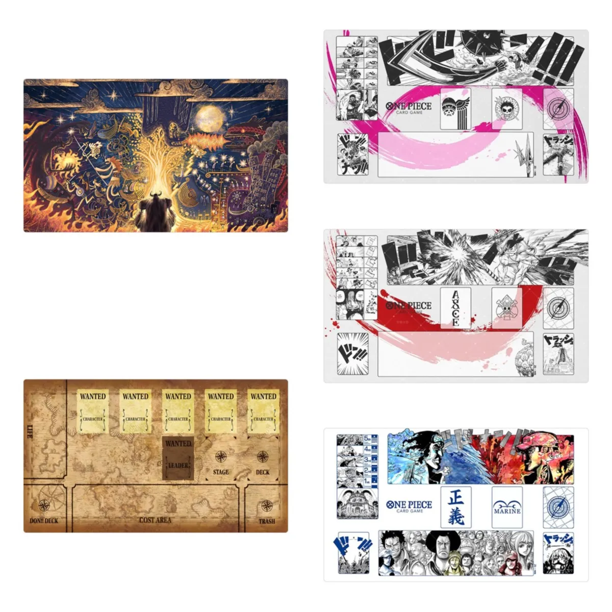 Игровой коврик 600*350*2 мм для карточных игр по аниме One Piece OPCG, новая серия комиксов, коллекционный, с персонажами Хэнкок, Робин, Эйс, ВМФ, подарок, игрушки