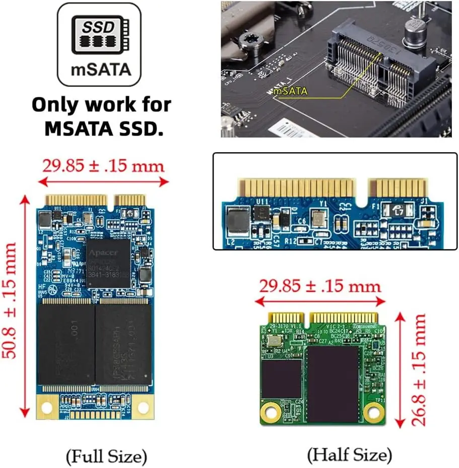 Cartão SSD MSATA Mini-SATA duplo JBOD Raid0 Span Bridge para USB3.0 Tipo-C USB-C Gabinete combinado SATA de 2,5 polegadas