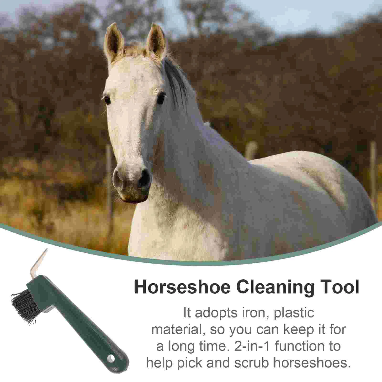 Modify Horse Hoof Care Tools Portable Hoofpick Plastic Grooming Horseshoe Cleaning