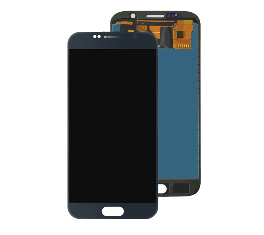 لسامسونج غالاكسي S6 شاشة LCD تعمل باللمس محول الأرقام الجمعية G920 G920F لا استبدال الظلال