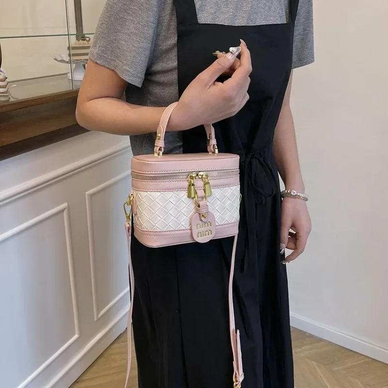 Elegant Leather Diaper Bag For Women Luxury Crossbody Bag Minimalist Designer Tote Vintage Style Best For Commuter Use