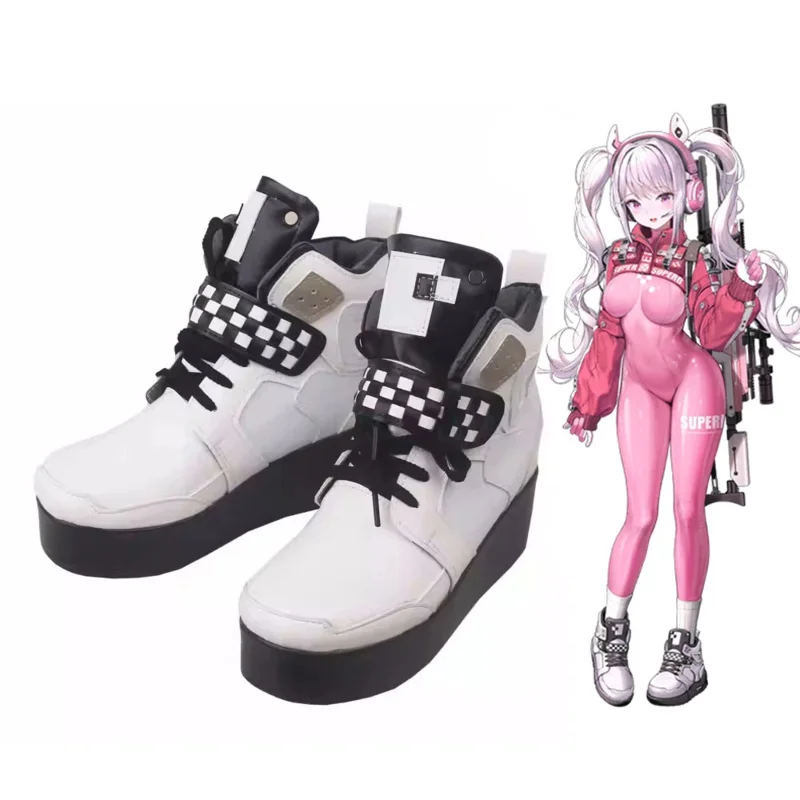 

Новый костюм для косплея Nikke Alice Game, парик, обувь, сексуальный латексный комбинезон, боди, розовый комбинезон, куртка, костюм для женщин и девочек, реквизит 2025