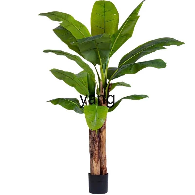 

L'm Artificial Big Leaves Banana Tree Decorative Bionic Green Plant Indoor Plant Fake Trees Ornaments