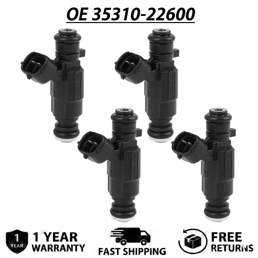 

4 Pcs Auto Fuel Injectors fits Dodge Verna 1.5L 1.6L 04-05 35310-22600 Nozzle