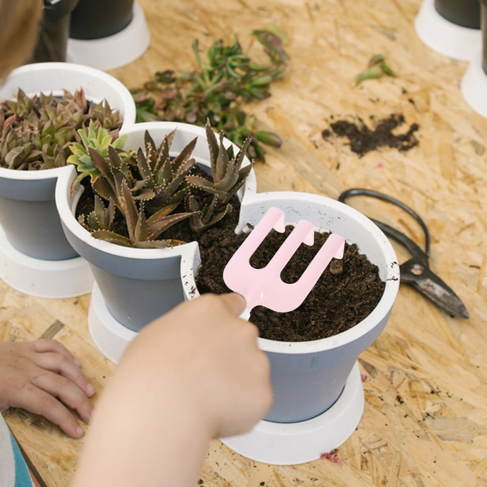 

1Set Kids Gardening Tools Set Small Shovel and Rake for Planting Transplanting Soil Loosening Outdoor Garden Yard Beach Sand