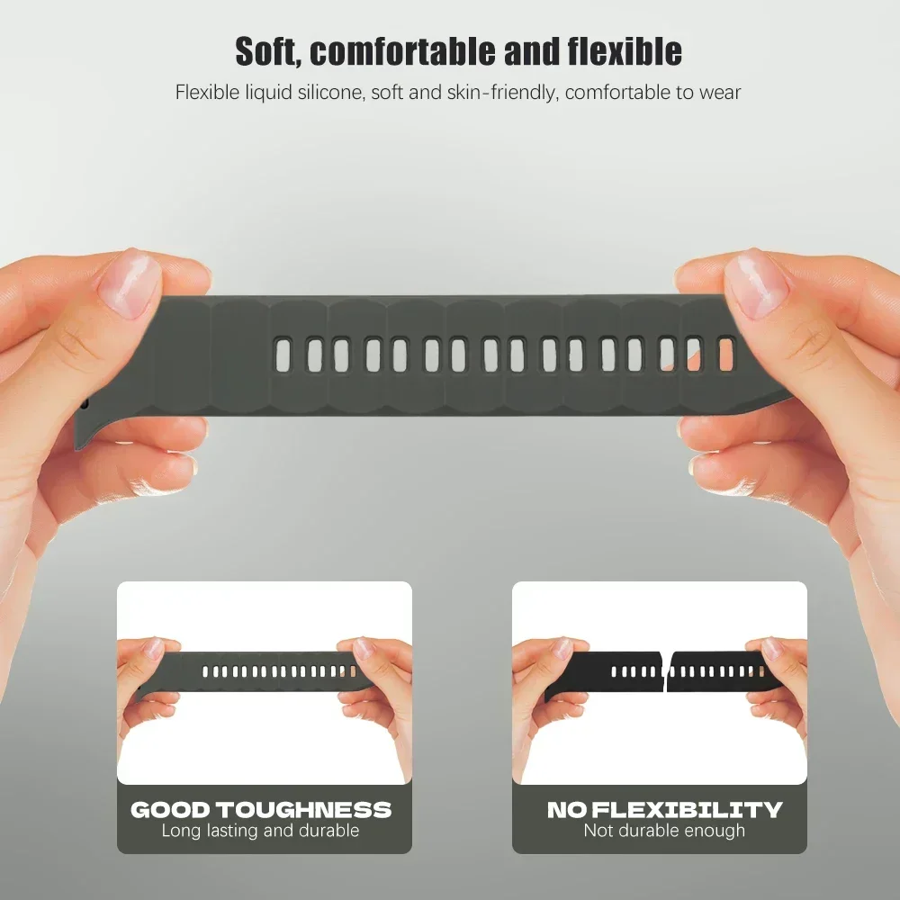 애플 워치용 실리콘 밴드, 스포츠 스트랩, 아이워치 시리즈 9, 8, 7, 6, 5, 4, SE 팔찌, 울트라 2, 49mm, 45mm, 44mm, 42mm, 41mm, 40mm, 38mm