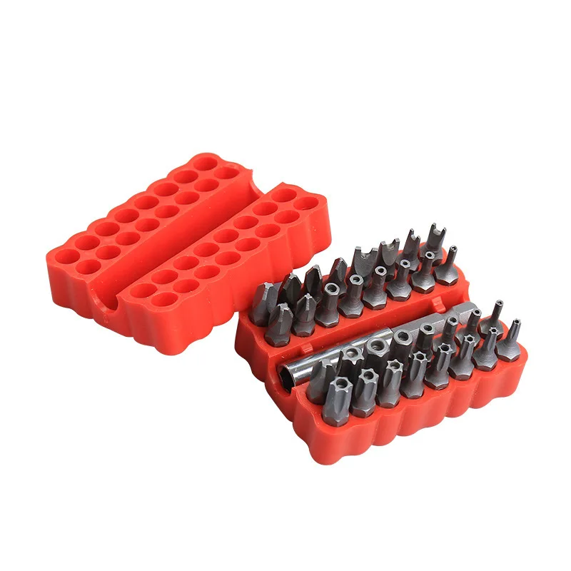 33PCS Professional Security Bit Set  For Home Tamper-Proof Multi-Type Screwdrivers with Magnetic Bit Holder Essential Tools