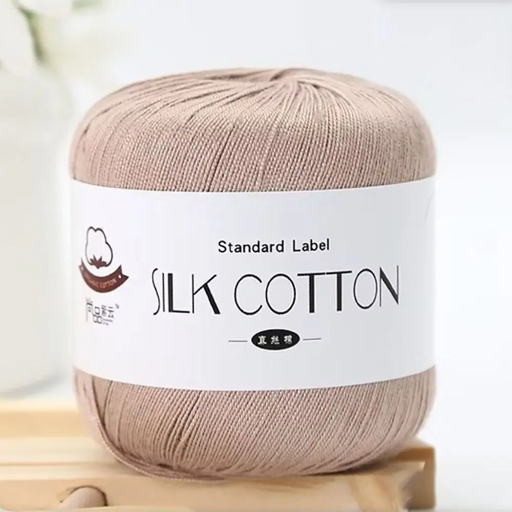 

Вязание крючком Мягкое шелковое кружево Хлопок DIY Пряжа для вязания крючком Молочный хлопок Вышивка крестиком