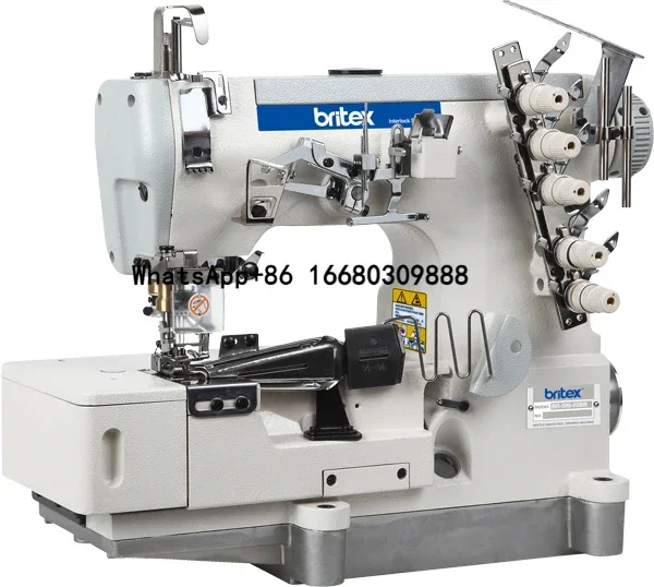 Hot Sell Britex 500-02BB High Speed Flat Bed Interlock Cover Stitch Tape Binding Industrial Sewing Machine