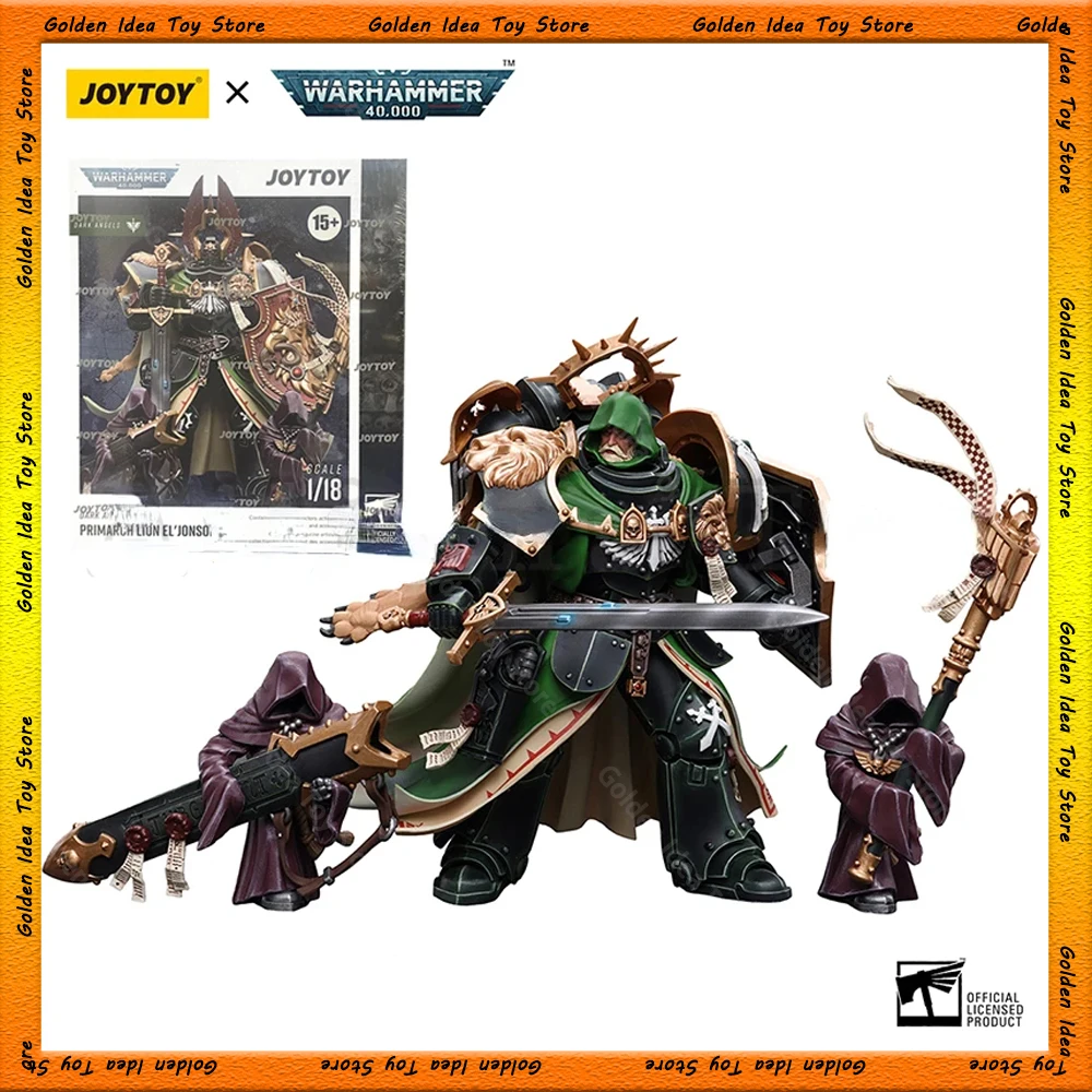 JOYTOY Warhammer 40k 1/18 Action Figures Dark Angels Primarch Lion El‘Jonson Collections Statue Model Decor Toy Birthday Gift