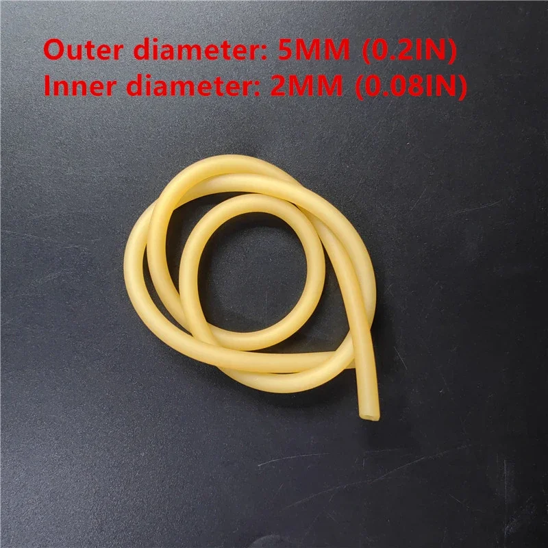 Plain Colour Latex Slingshot Rubber Tube Hunting And Shooting High Elastic Accessories With A Diameter Of 2mm X 5mm/0.08 X 0.2in