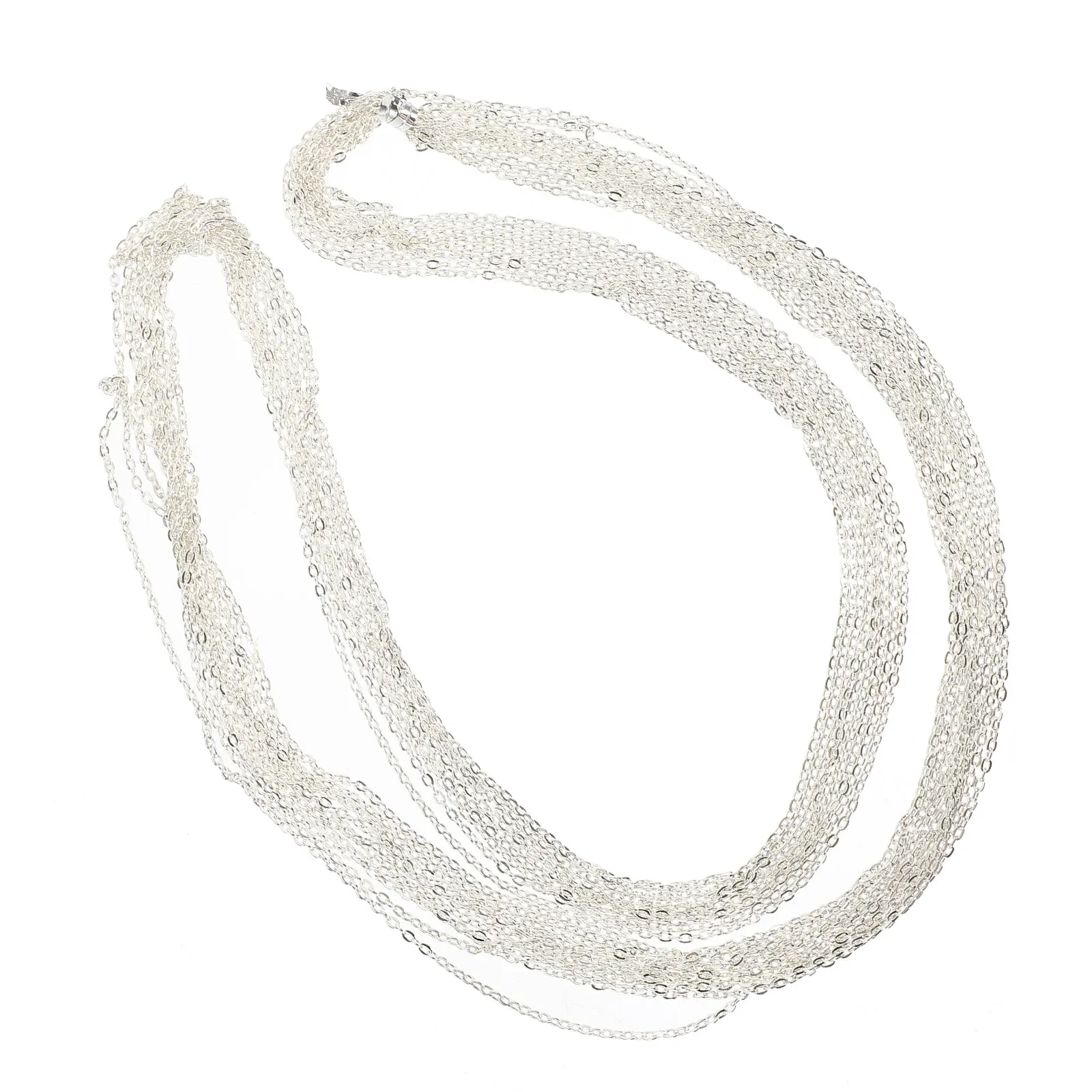 

Flat Link Chains Jewelry Making Diy Necklace Bracelet Body Accessories Durable Smooth Comfortable Craft Chains Men Women